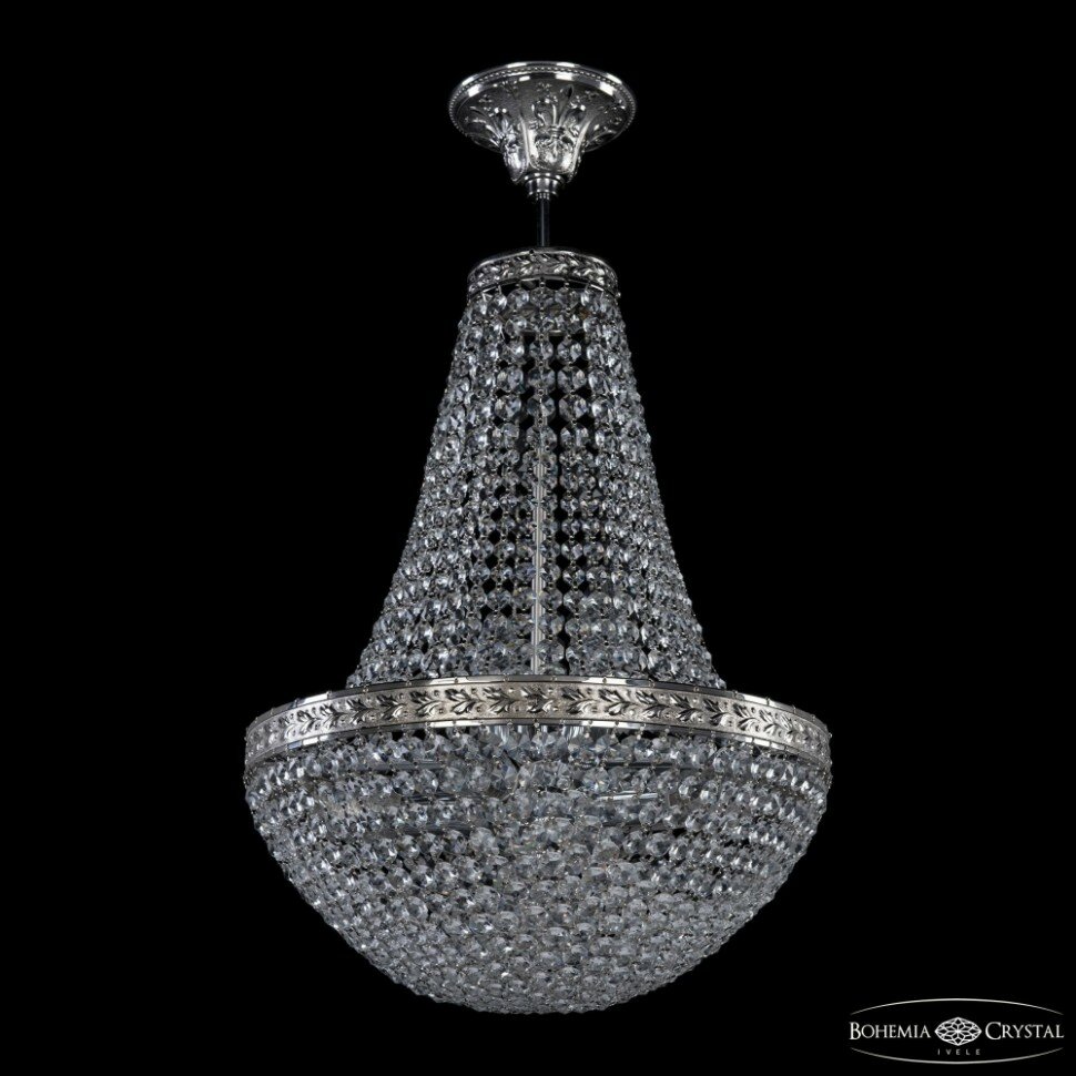 Люстра на штанге Bohemia Ivele Crystal 19321/H2/35IV Ni - фото №1