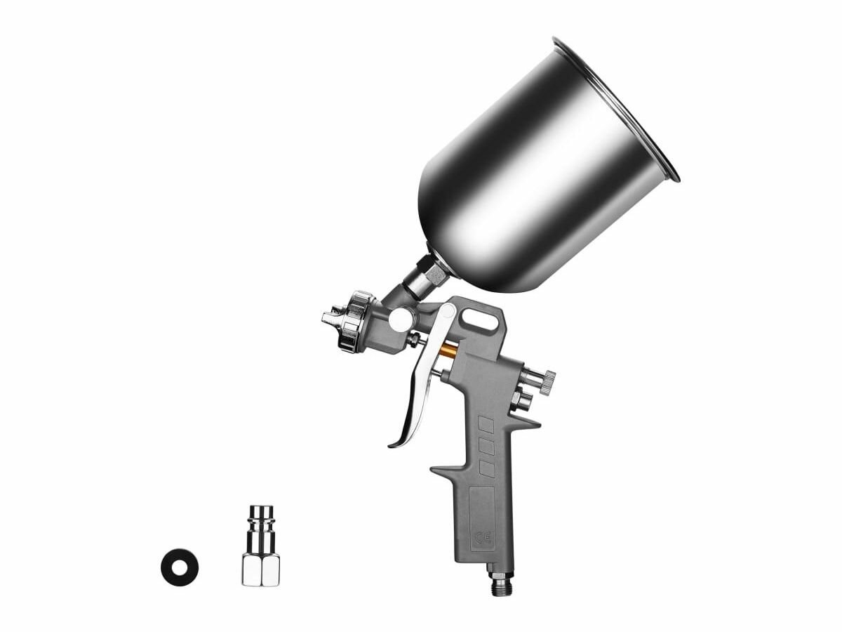 Краскопульт пневматический с верхним бачком DEKO DKSG1U (1000 мл, металл)