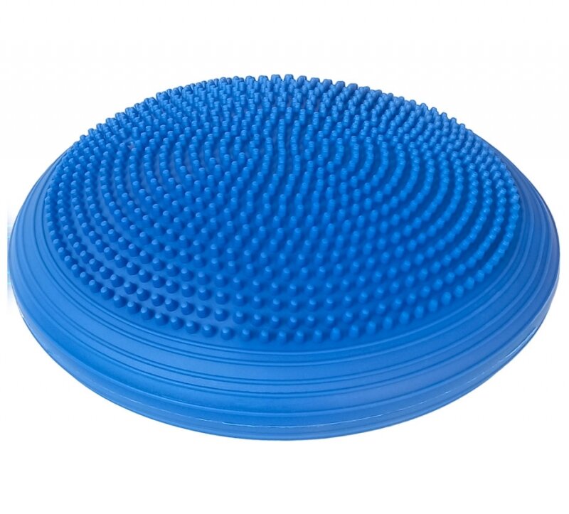 Полусфера массажная овальная надувная резиновая синяя d-34см Спортекс E41861-1