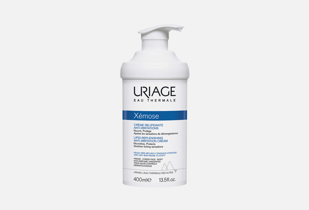 Крем липидовосстанавливающий против раздражений Uriage XEMOSE LIPID-REPLENISHIG ANTI-IRRITATION CREAM / объём 400 мл