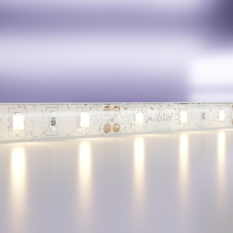 5м. Светодиодная лента теплого цвета 3000К, 7,2W, 12V, 60LED, IP65 Led strip 20004 Maytoni - фото №1