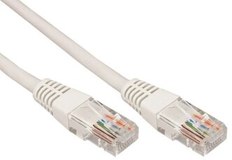 Шнур коммутационный, патч-корд, U/UTP RJ45-RJ45 CAT 5e, PVC, серый, 1м, REXANT 10 шт арт. 18-1002