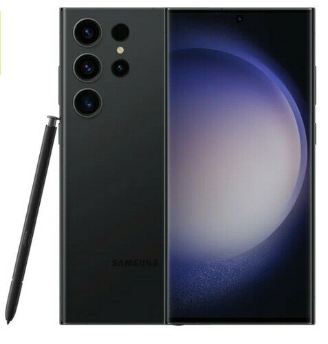 Смартфон Samsung Galaxy S23 Ultra 12/256 ГБ; Dual: nano SIM + eSIM (SM-S918B/DS) черный фантом