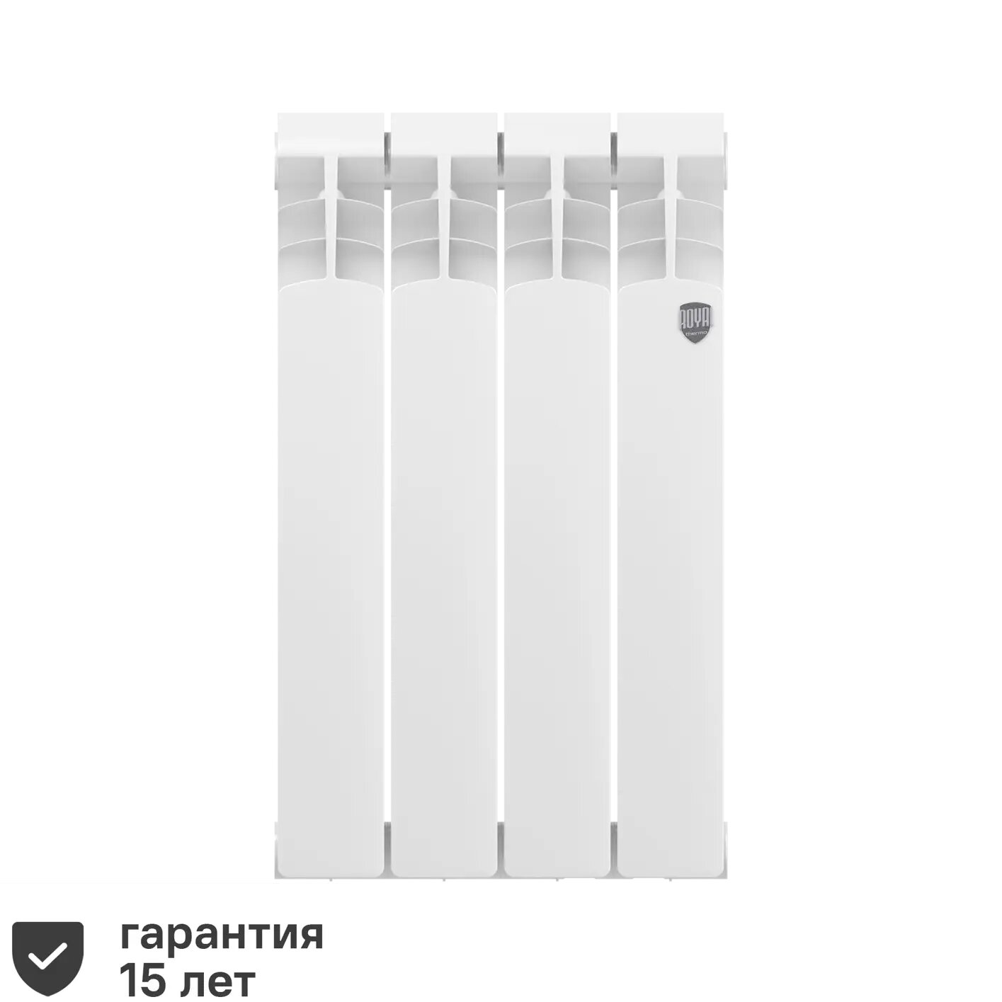 Радиатор Royal Thermo Vittoria 500/80 биметалл 4 секции боковое подключение цвет белый