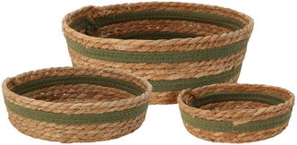 Koopman Набор плетеных корзин для хранения Anjou 3 шт CAZ110220