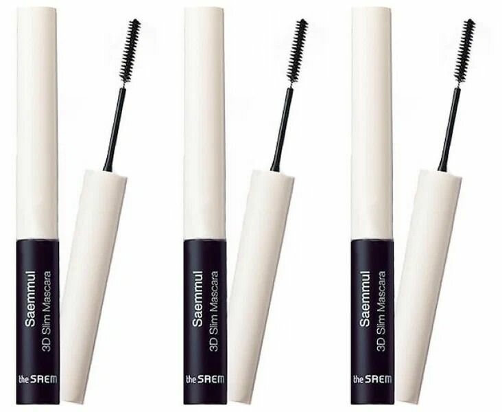 The Saem Тушь для ресниц Saemmul 3D Slim Mascara, 4 г, 3 шт