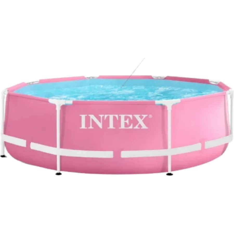 Каркасный бассейн Pink Metal Frame 244х76см 2843л фил-насос 1250л/ч Intex 28292