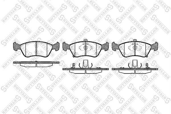 Колодки дисковые с антискрип. пл. Toyota STELLOX 687 002B-SX