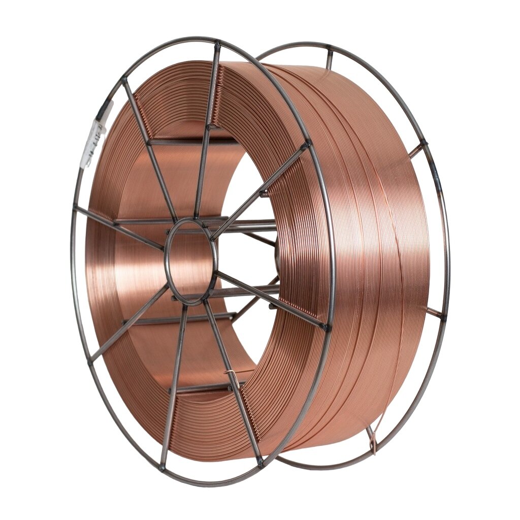 фото Проволока сварочная Оливер, Св-08Г2С, d0.8 мм, 1 кг, катушка D100, омедненная