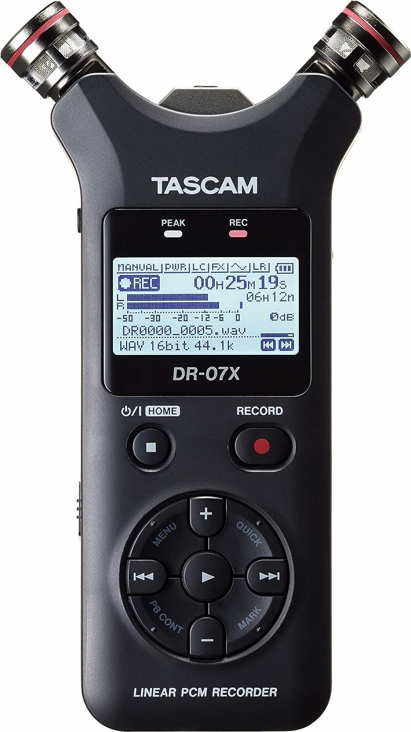 Цифровой ревордер TASCAM DR-07X, черный