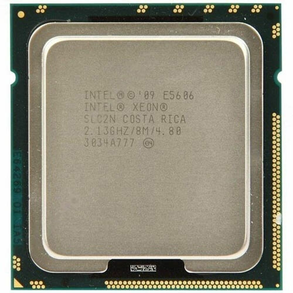 Процессор Intel Процессор Xeon E5606 (8M Cache, 2.13 GHz, 4.80 GT/s) AT80614007290AE