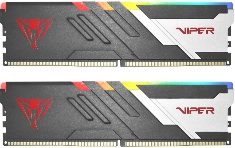 Оперативная память Patriot Memory VIPER Venom RGB (16 ГБ x 2 шт.) DDR5 6800 МГц DIMM CL34 PVVR532G680C34K