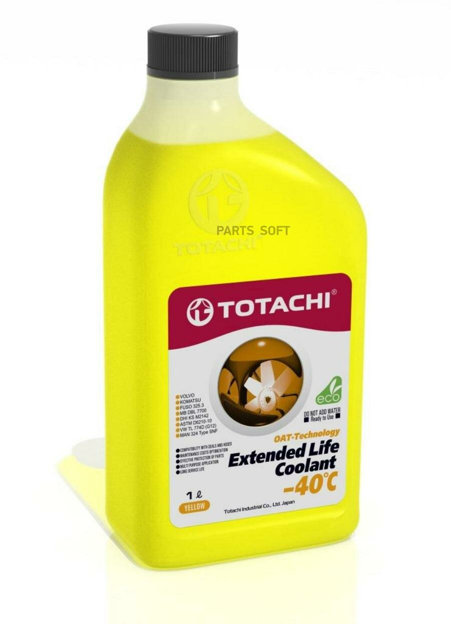 TOTACHI Жидкость охлаждающая низкозамерзающая TOTACHI EXTENDED LIFE COOLANT -40C 1л