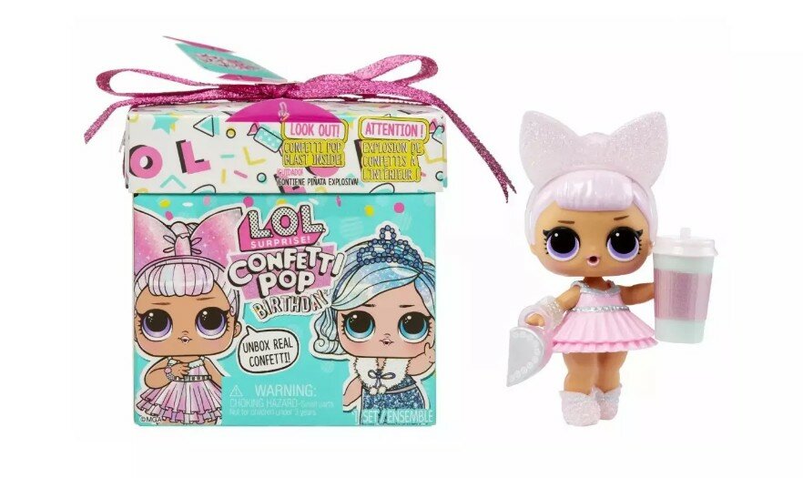 Игрушка LOL Surprise Confetti Pop Birthday в непрозрачной упаковке (Сюрприз) 589969EUC