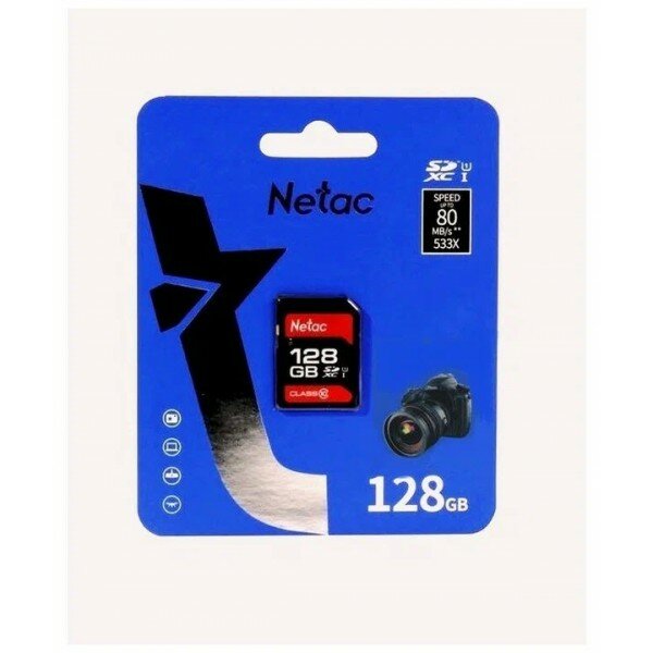 Память SDXC Card 128 Gb Netac P600 (NT02P600STN-128G-R)