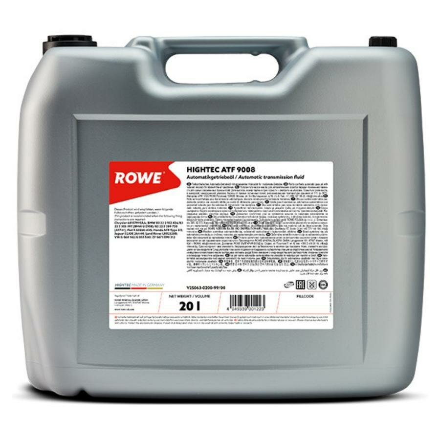 ROWE 25063020099 Трансмиссионное масо HIGHTEC ATF 9008 20L