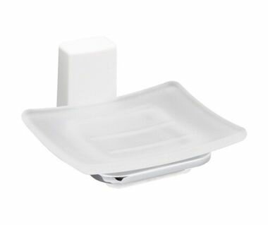 фото Мыльница Wasserkraft Leine K-5069WHITE, стекло матовое