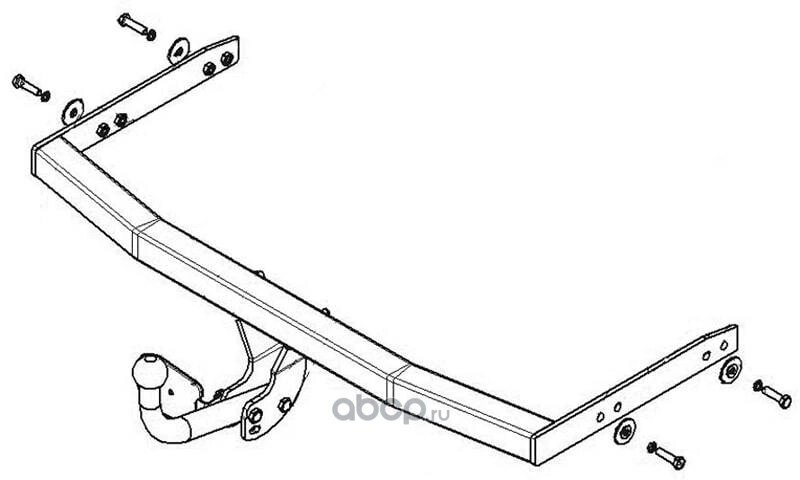 Фаркоп Тип Шара A A3 A3 Except Qattro Hb(3-5D) 1996-2002 Avtos Sk 04 AvtoS арт. SK 04