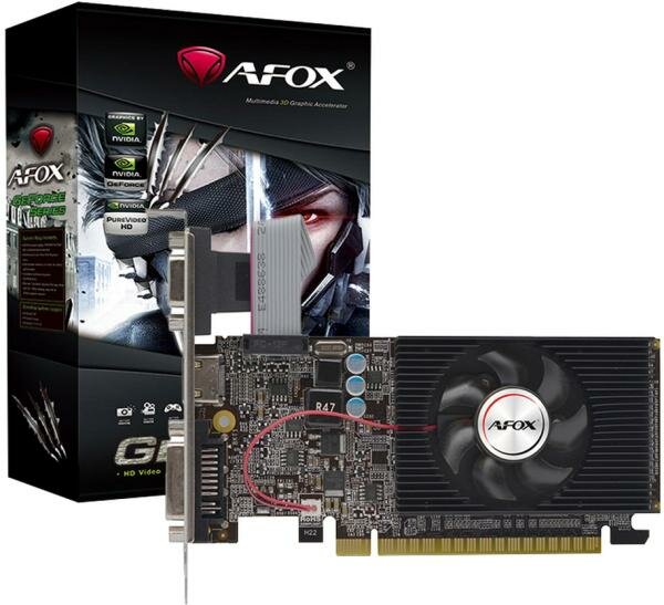 Видеокарта AFOX NVIDIA Geforce GT610 2GB DDR3 PCIE16 AF610-2048D3L7-V6