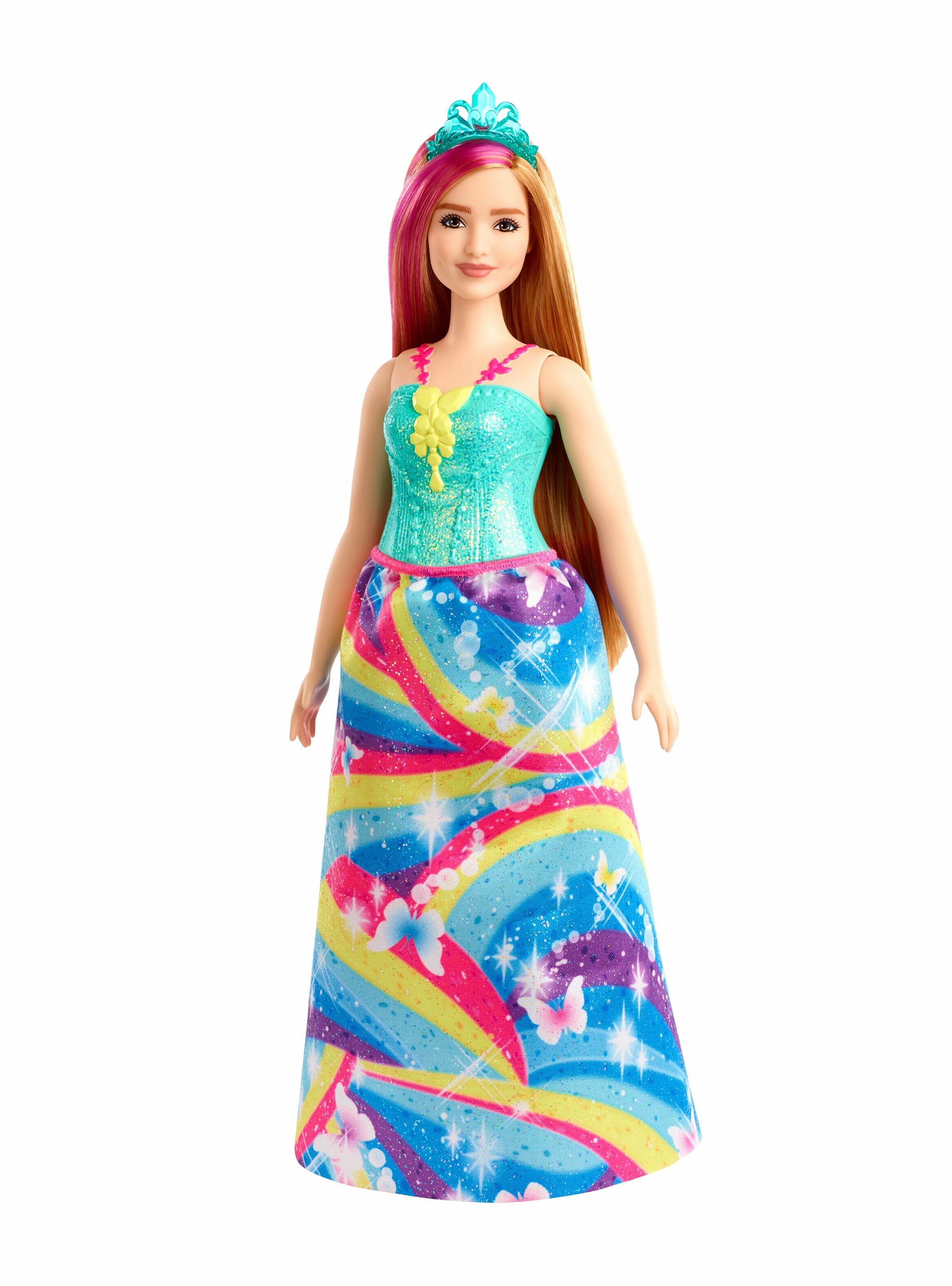Mattel Barbie - Барби Кукла Принцесса в ярком платье 4 (GJK12)