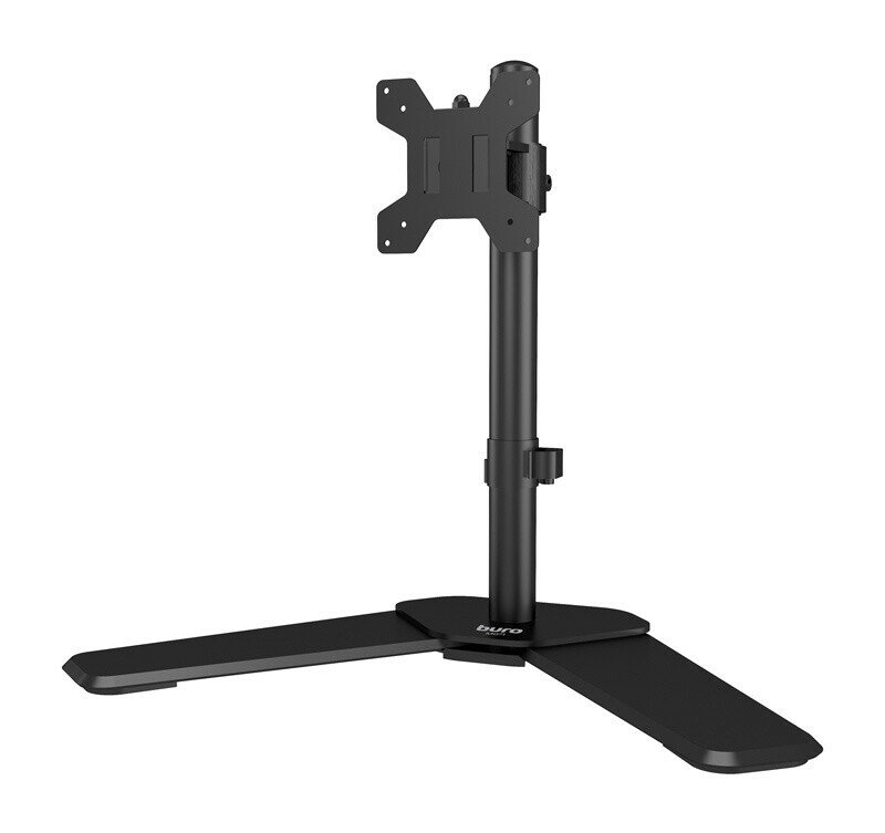 Кронштейн для мониторов ЖК Buro M071 черный 15"-32" макс.8кг крепление к столешнице поворот и наклон - фото №1