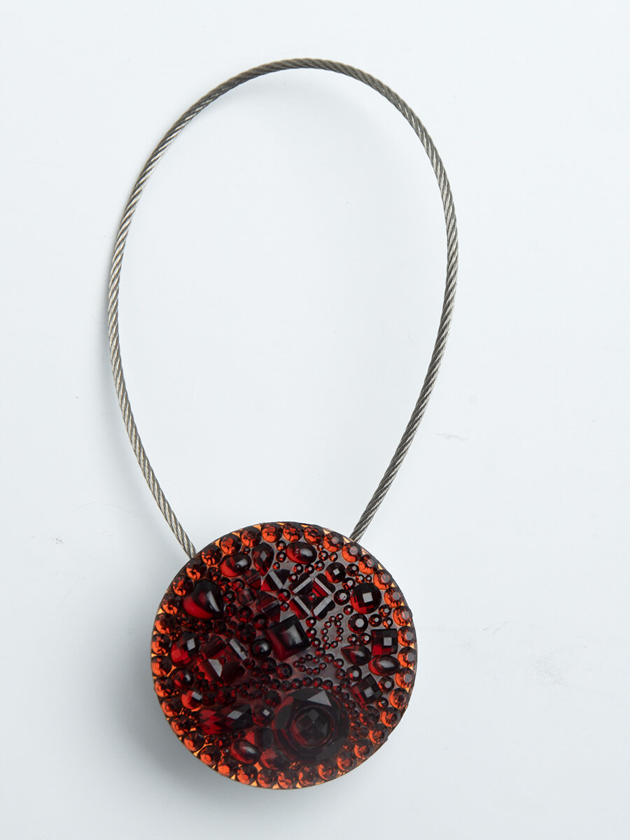 фото Подхват для штор магнитный Ajur NL KR-8 tross 20 cm, коричневый, 1 шт