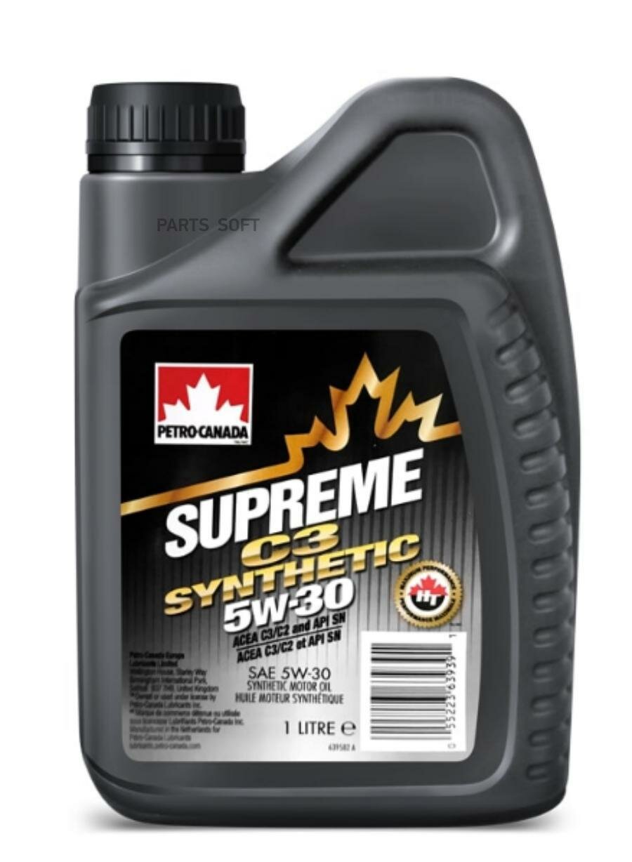 PETRO-CANADA MOSNC53C12 PETRO-CANADA м/м синт.дя бенз. и диз.дв. SUPREME C3 SYNTHETIC 5W-30 1