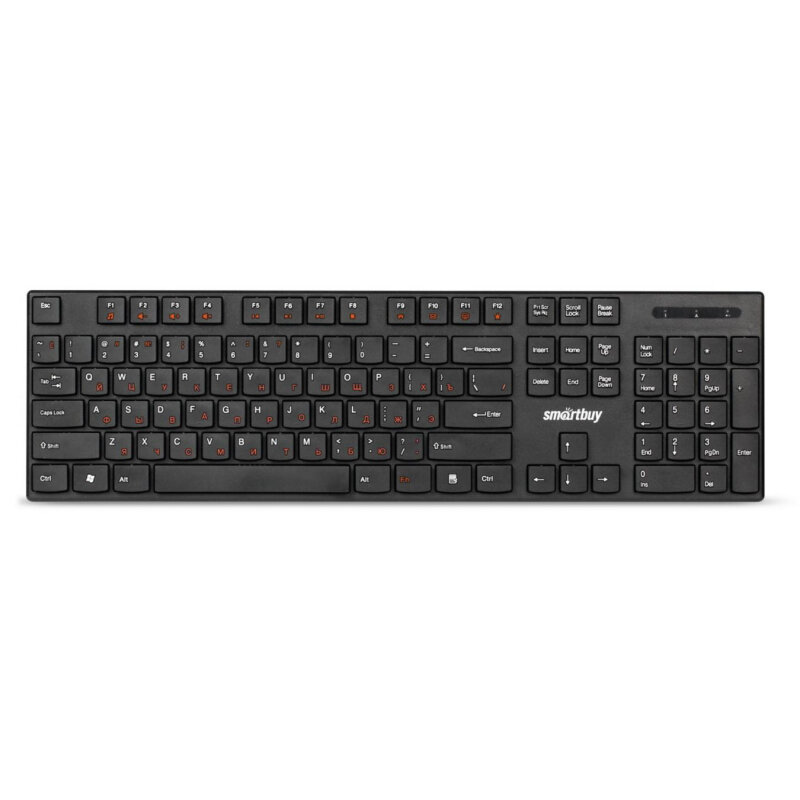 Клавиатура Smartbuy ONE 238 WLS мультимедийная черная (SBK-238AG-K)