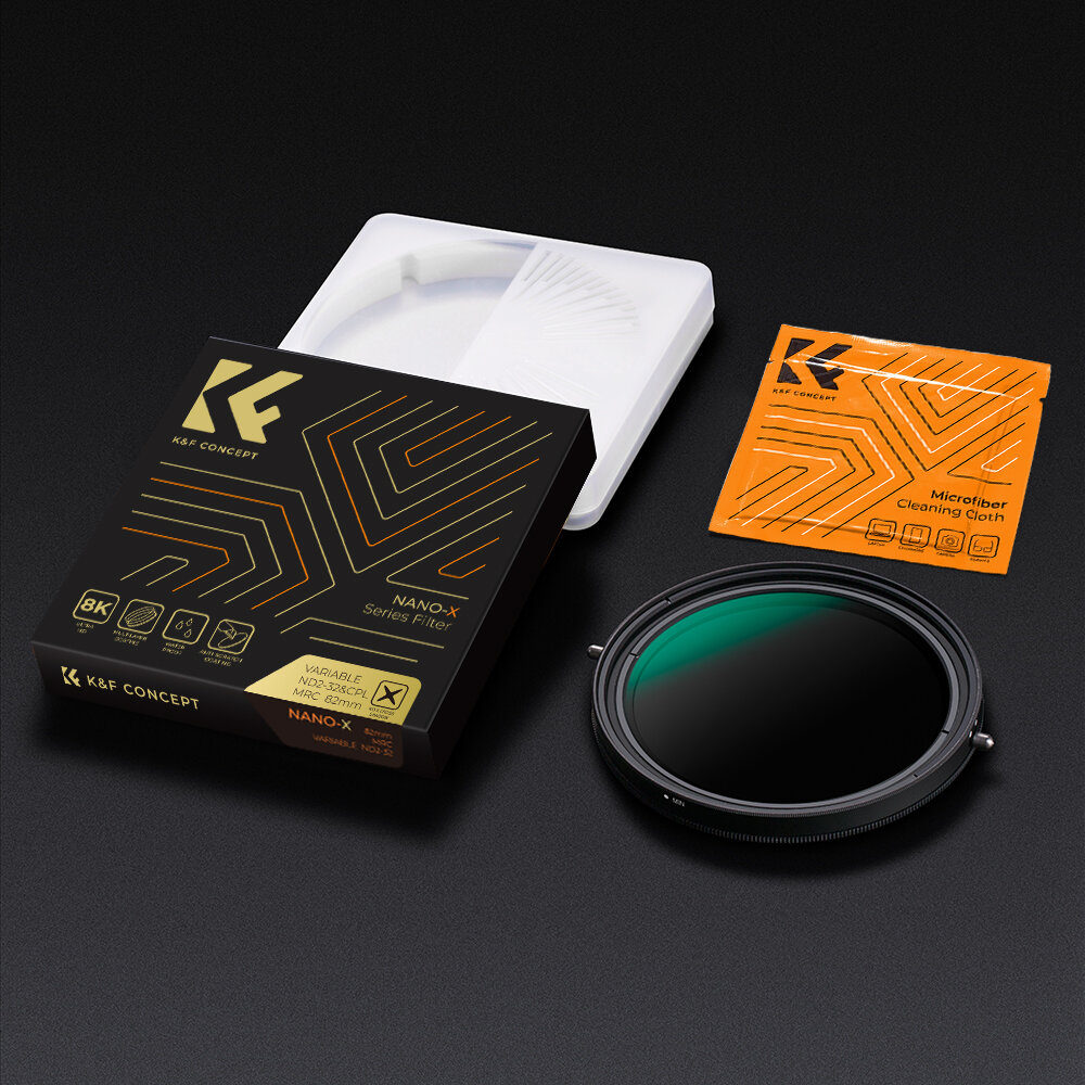 Светофильтр K&F Concept Nano-X CPL + Variable ND2-ND32 67mm