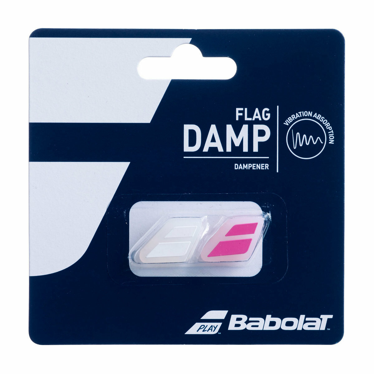 Виброгаситель Babolat Flag Damp x2, White/Pink