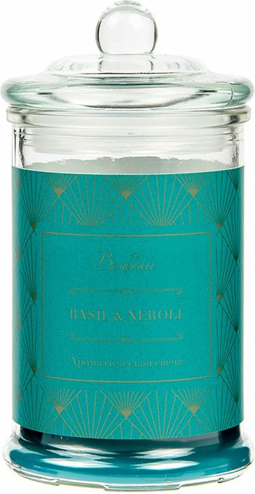 Ароматическая свеча BASIL & NEROLI в стекле Д80 Ш80 В145