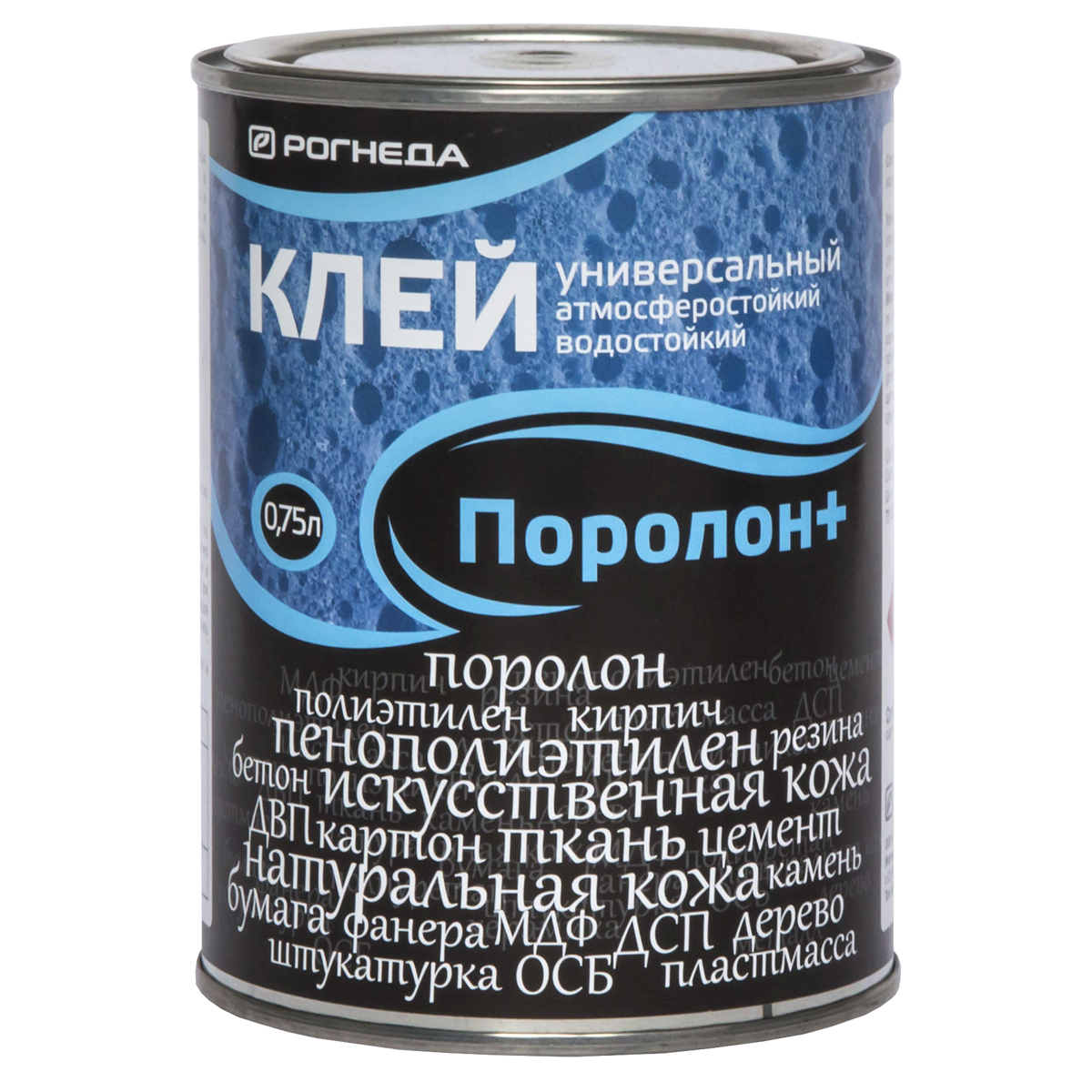 Клей универсальный атмосферостойкий водостойкий Рогнеда Поролон+ 750 мл желтый