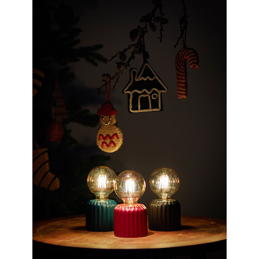 Светильник декоративный Tkano Edge керамика, бордовый - фотография № 5