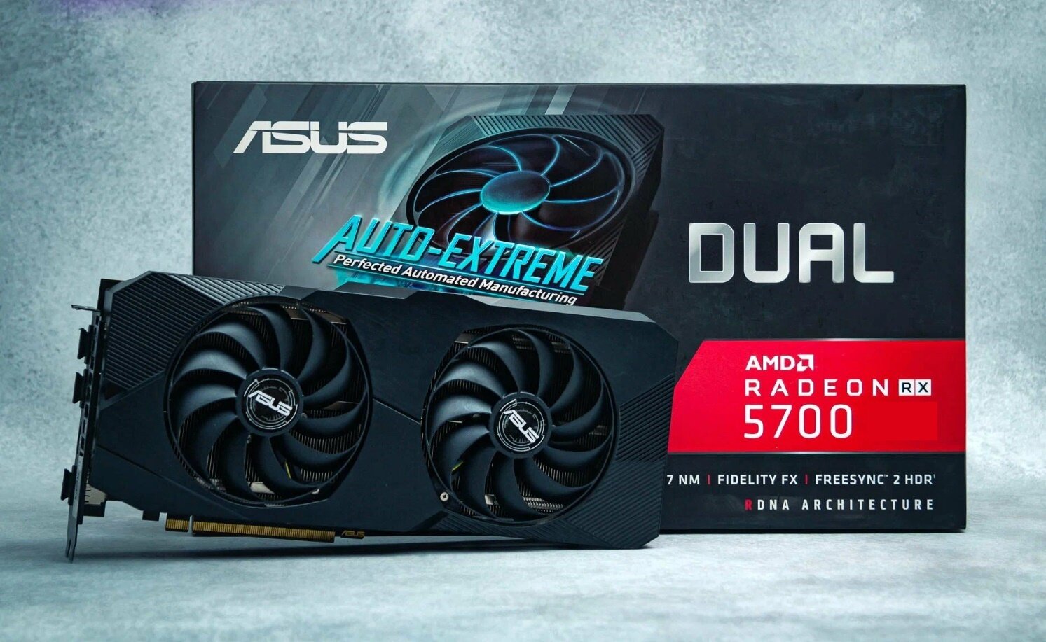 Видеокарта ASUS Dual Radeon RX 5700 (DUAL-RX5700-O8G-EVO), Retail