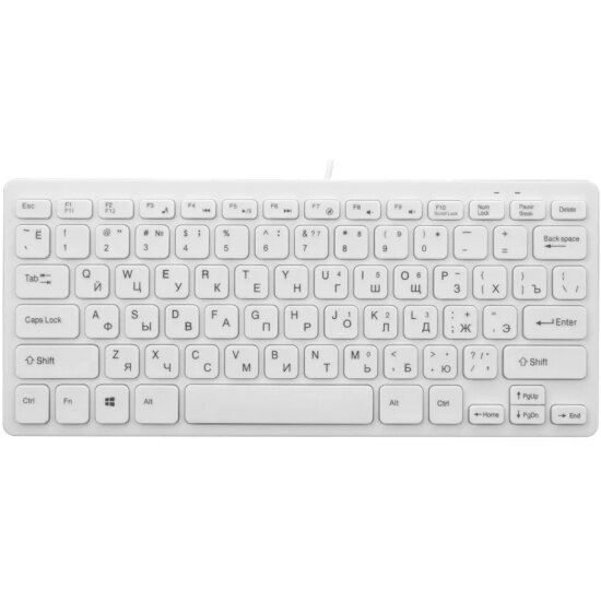 Клавиатура Olmio CK-05 проводная белый (046306)