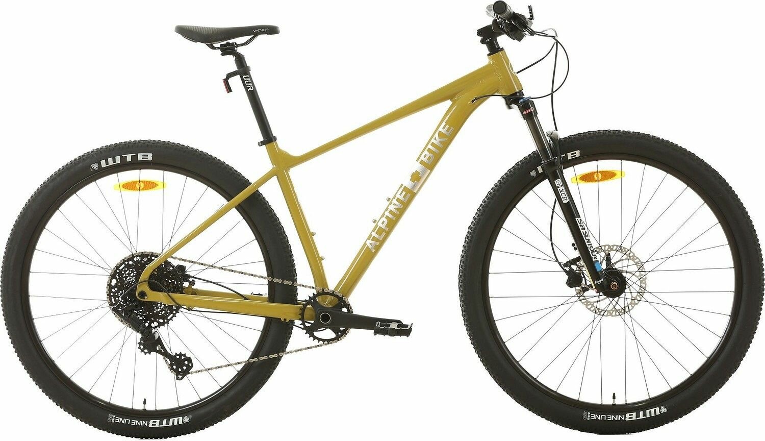 Велосипед Alpinebike MTB 10 AIR 29 (2024) (Велосипед Alpine Bike MTB 10 AIR размер S/M оливковый, ALPN_J23M022_S10_S_O_air)