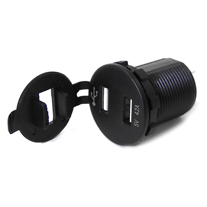 фото Панель с двойным USB разъемом (5В\4.2А (2.1А+2.1А) и вольтметром NEKEKE