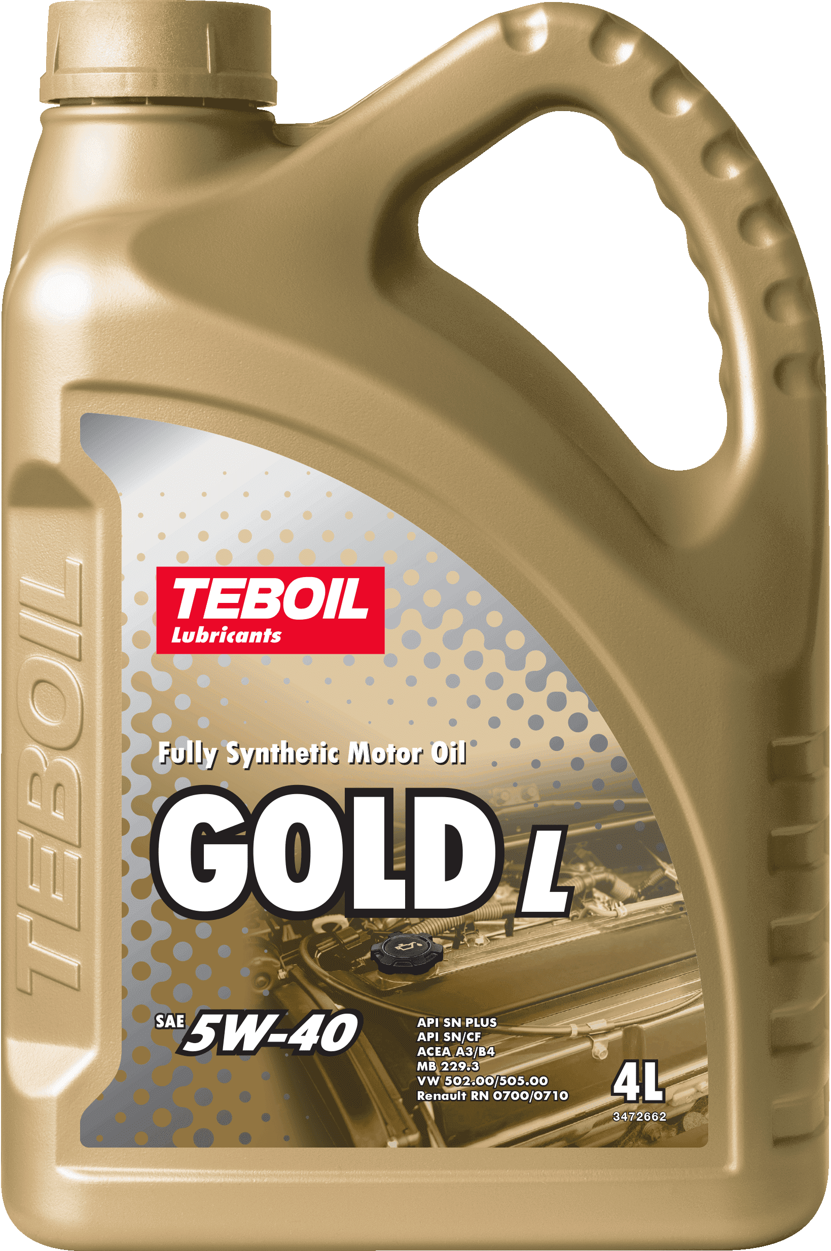Моторное масло TEBOIL GOLD L 5W-40 Синтетическое 4 л