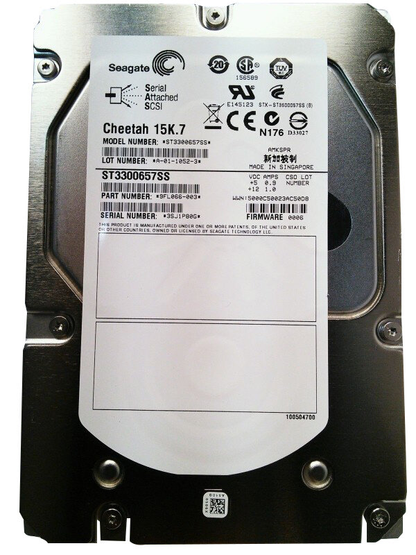 Жесткий диск Seagate Cheetah 15K.7 SAS 300GB ST3300657SS