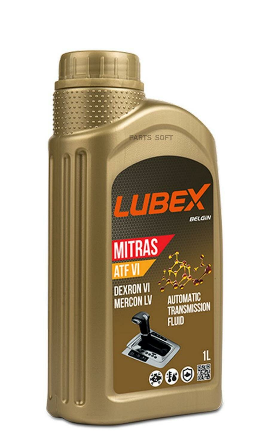 LUBEX L020-0877-1201 Масло трансмиссионное для АКПП MITRAS ATF VI (1л)