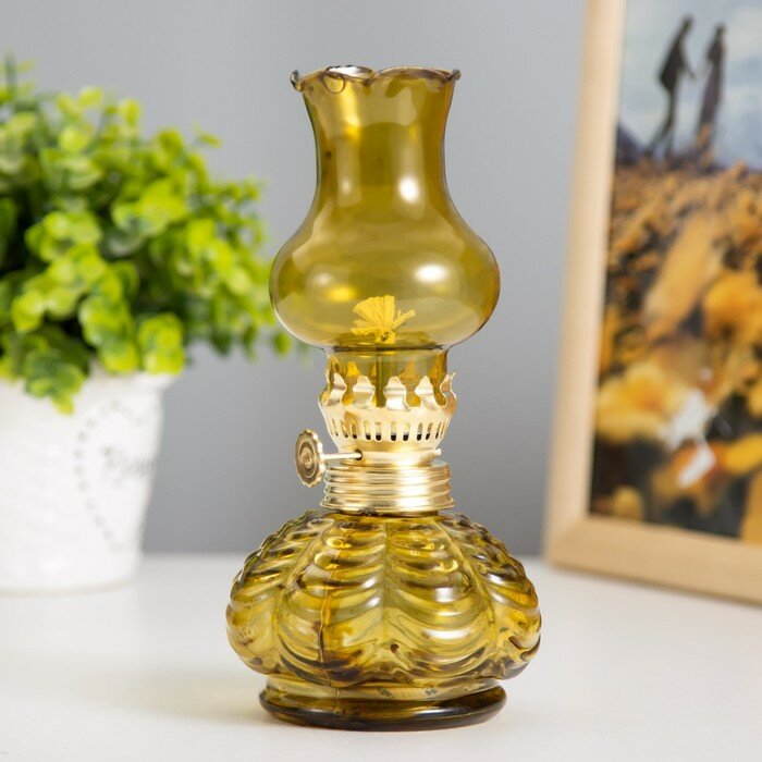 фото Керосиновая лампа декоративная "Джин" прозрачный 8х8х18 см RISALUX