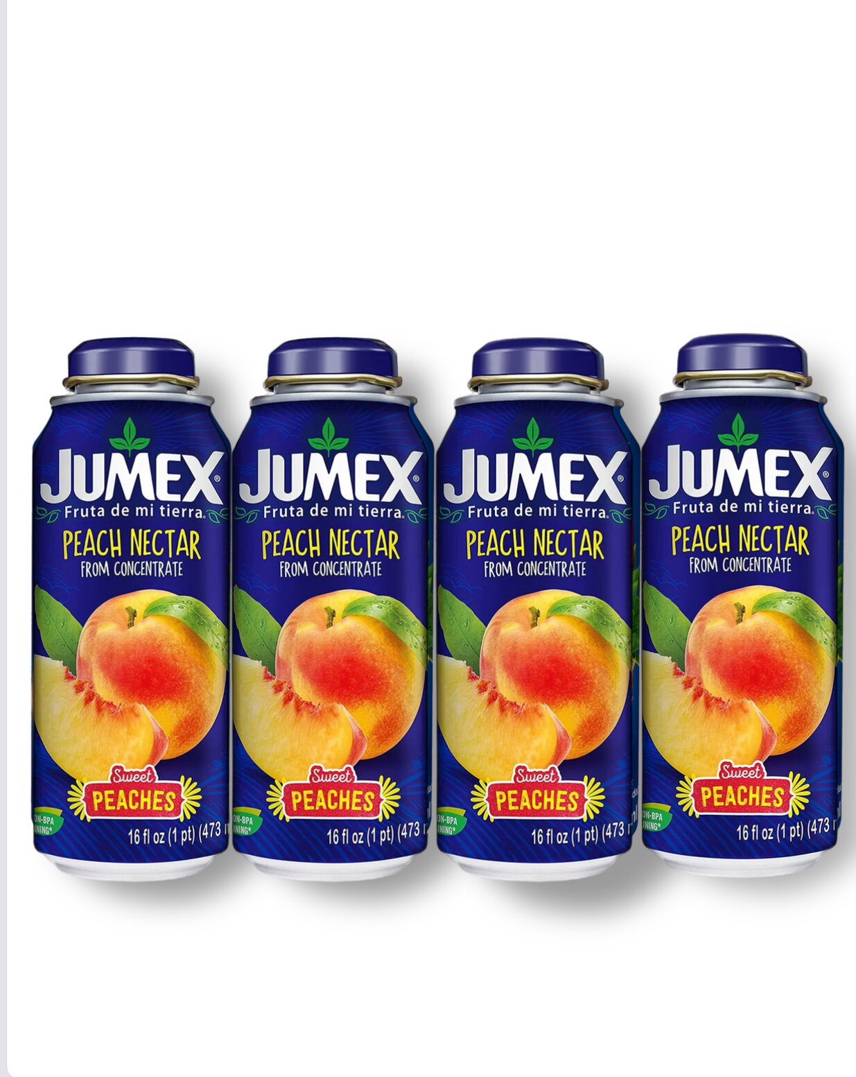Премиальный сок Jumex Персик (Джумекс), 4 банки по 473 мл.