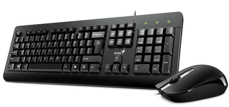 Genius Комплект клавиатура + мышь Genius KM-160 Only Laser Black USB Wired KB+Mouse Combo (KB-115 + DX-160)