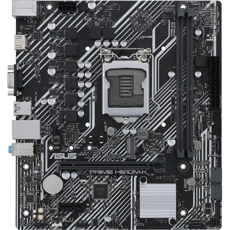 Материнская плата Asus PRIME H510M-K s1200 2xDDR4 mATX VGA+HDMI 1635835