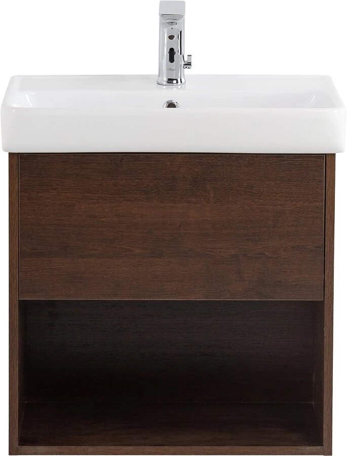 Тумба под раковину Belbagno 47,2 NEON-500-1C-SO-RS rovere moro - фото №1