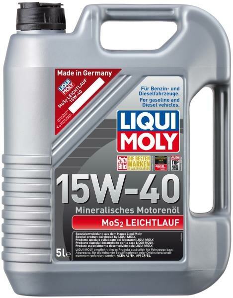 2571 LiquiMoly Мин. мот.масло MoS2 Leichtlauf 15W-40 (5л)