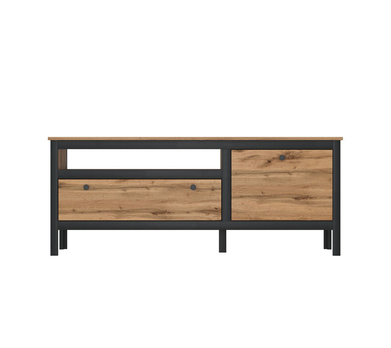 фото Тумба под телевизор Loft дуб вотан RTV1D1S БРВ Мебель