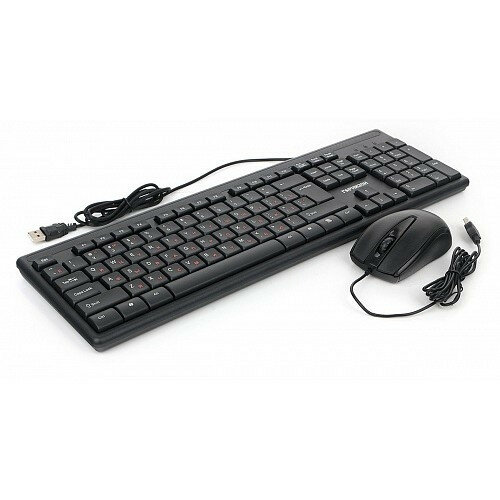 Гарнизон Комплект клавиатура + мышь GKS-126 (проводной, черный, 1,5 м, 104 кл, 2 кл + колесо-кнопка, 100DPI)