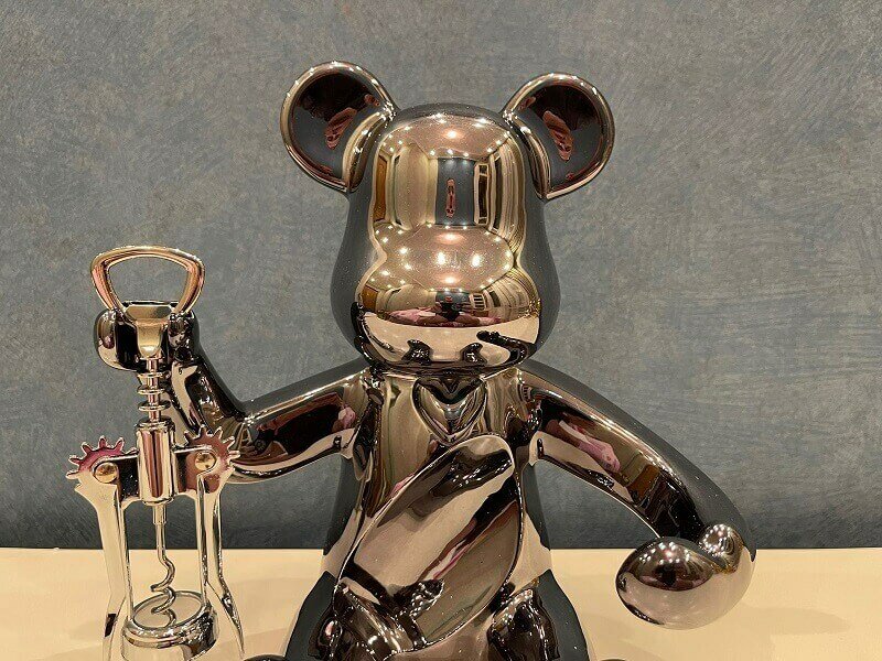 Подставка для вина BEARBRICK SILVER Premium