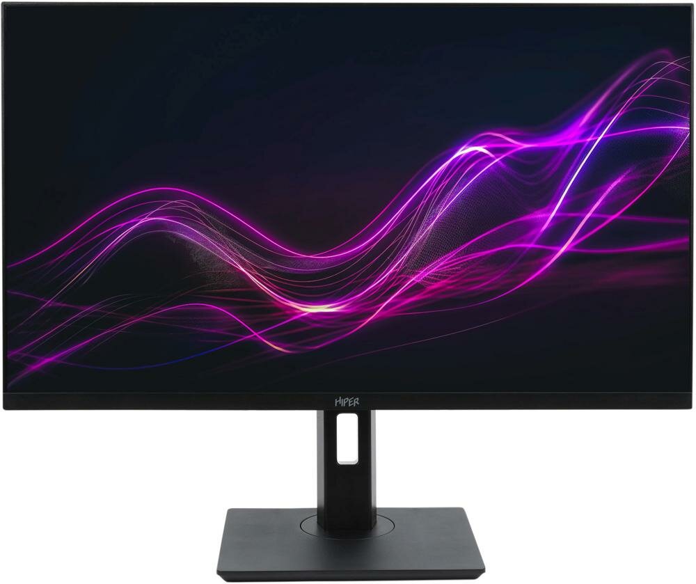 Монитор Hiper 27" KB2710 черный IPS LED 5ms 16:9 HDMI M/M матовая HAS 250cd 178гр/178гр 1920x1080 75Hz FreeSync VGA DP FHD USB 4.5кг